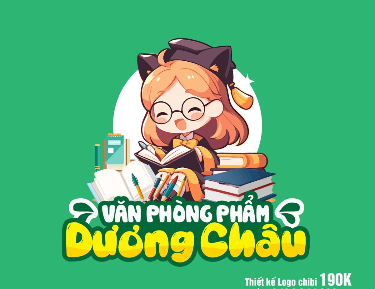 Logo chibi văn phòng phẩm