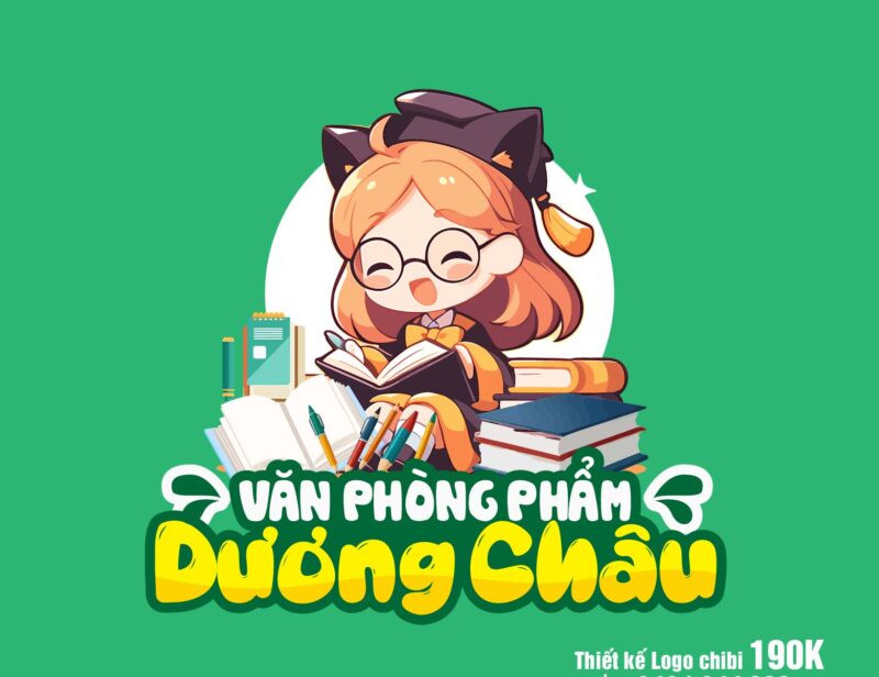 Logo chibi văn phòng phẩm